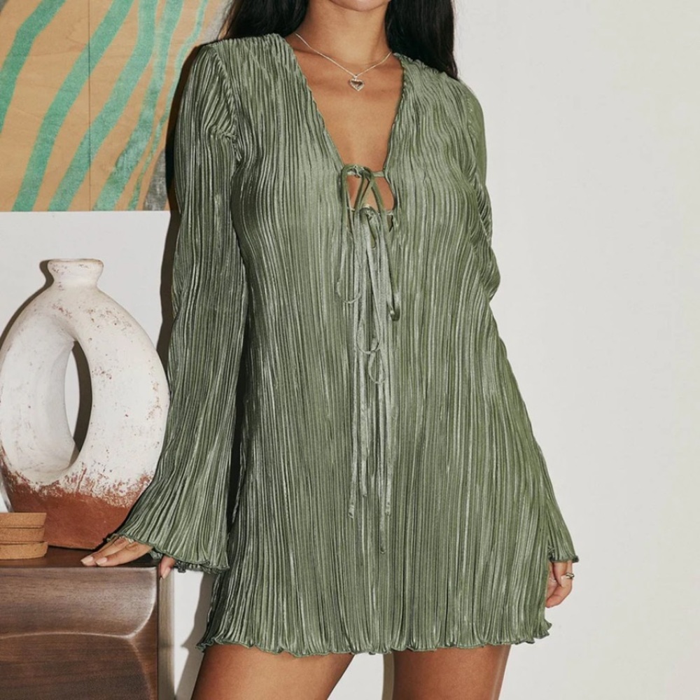 Princess Polly Olive Green Mini Dress